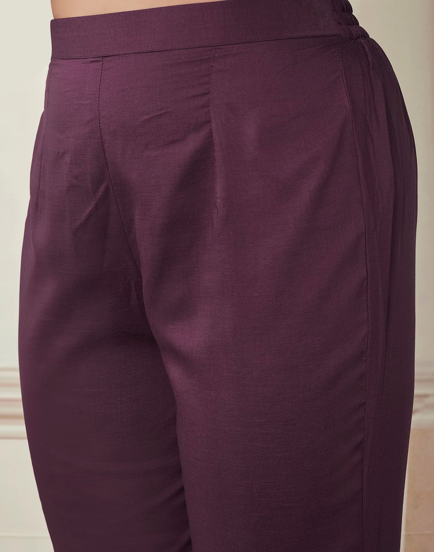 Silk Blend Dyed and Sequence Embroidery Work A-Line Kurta with Pant & Dupatta