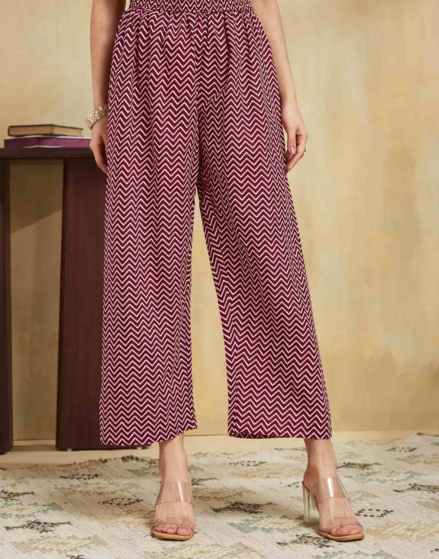 Cotton Blend Printed and Printed Lace Straight Kurta with Pant & Dupatta