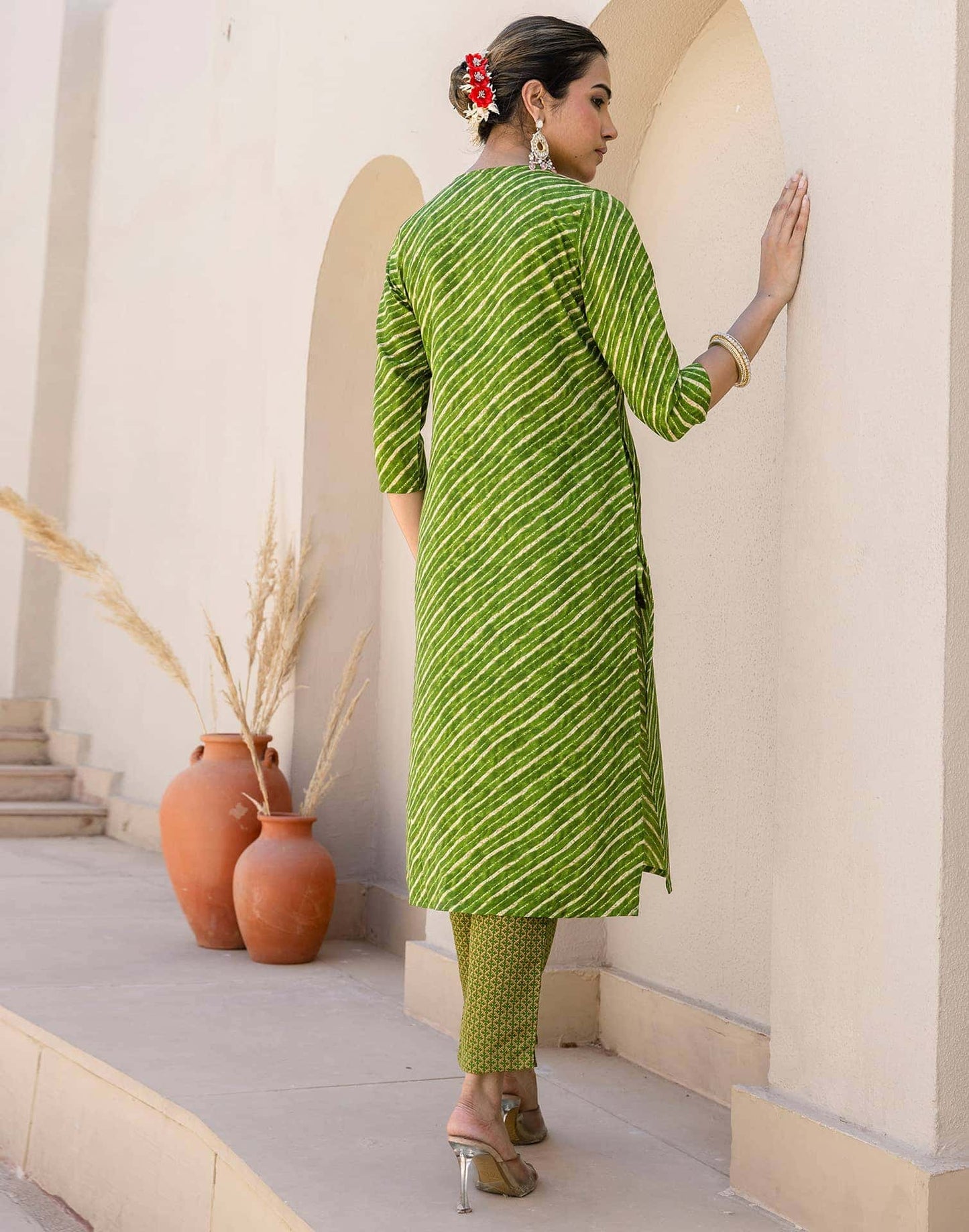 Cotton Embroidery and Sequins Work, Printed