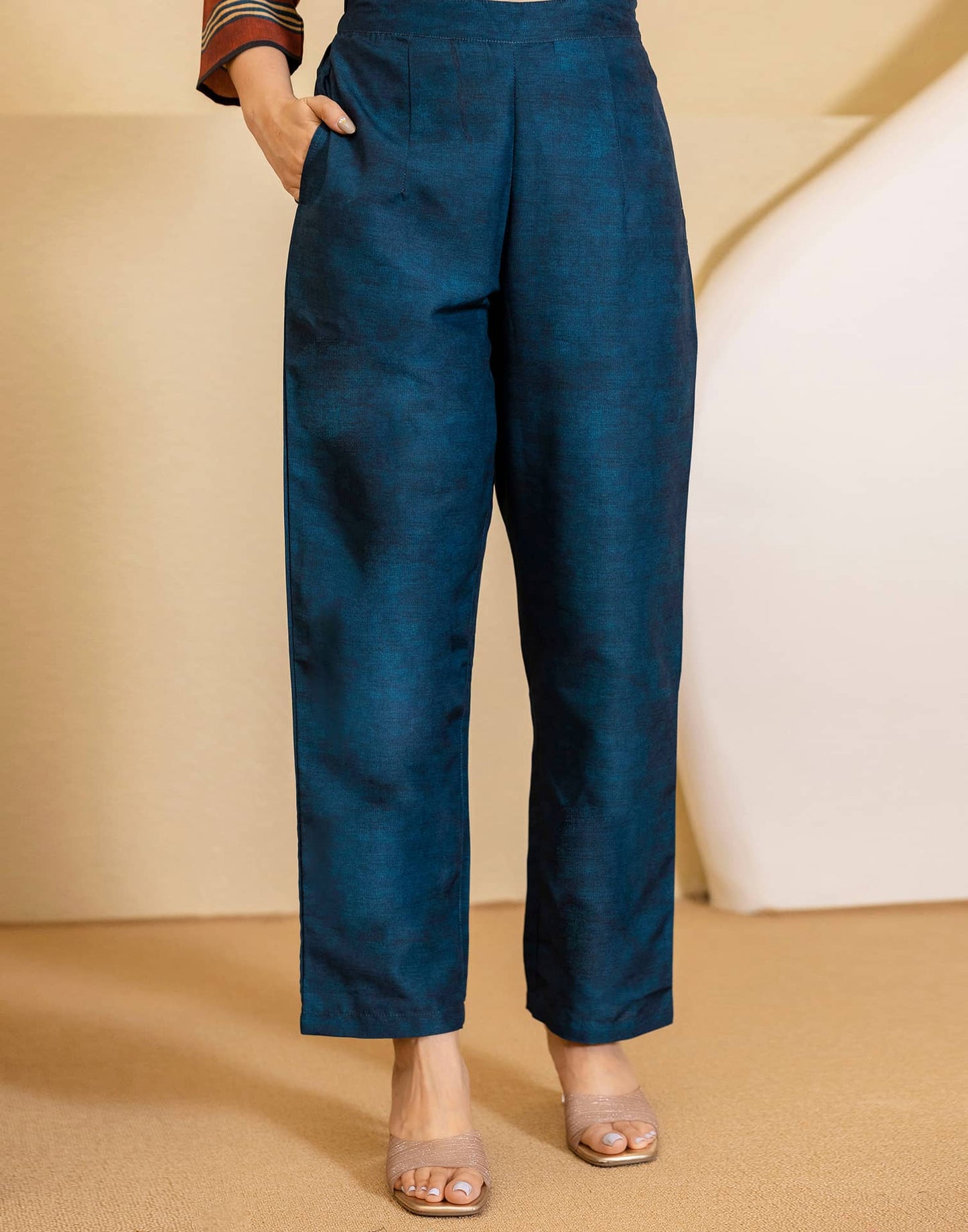 Cotton Printed Straight Kurta with Pant & Dupatta