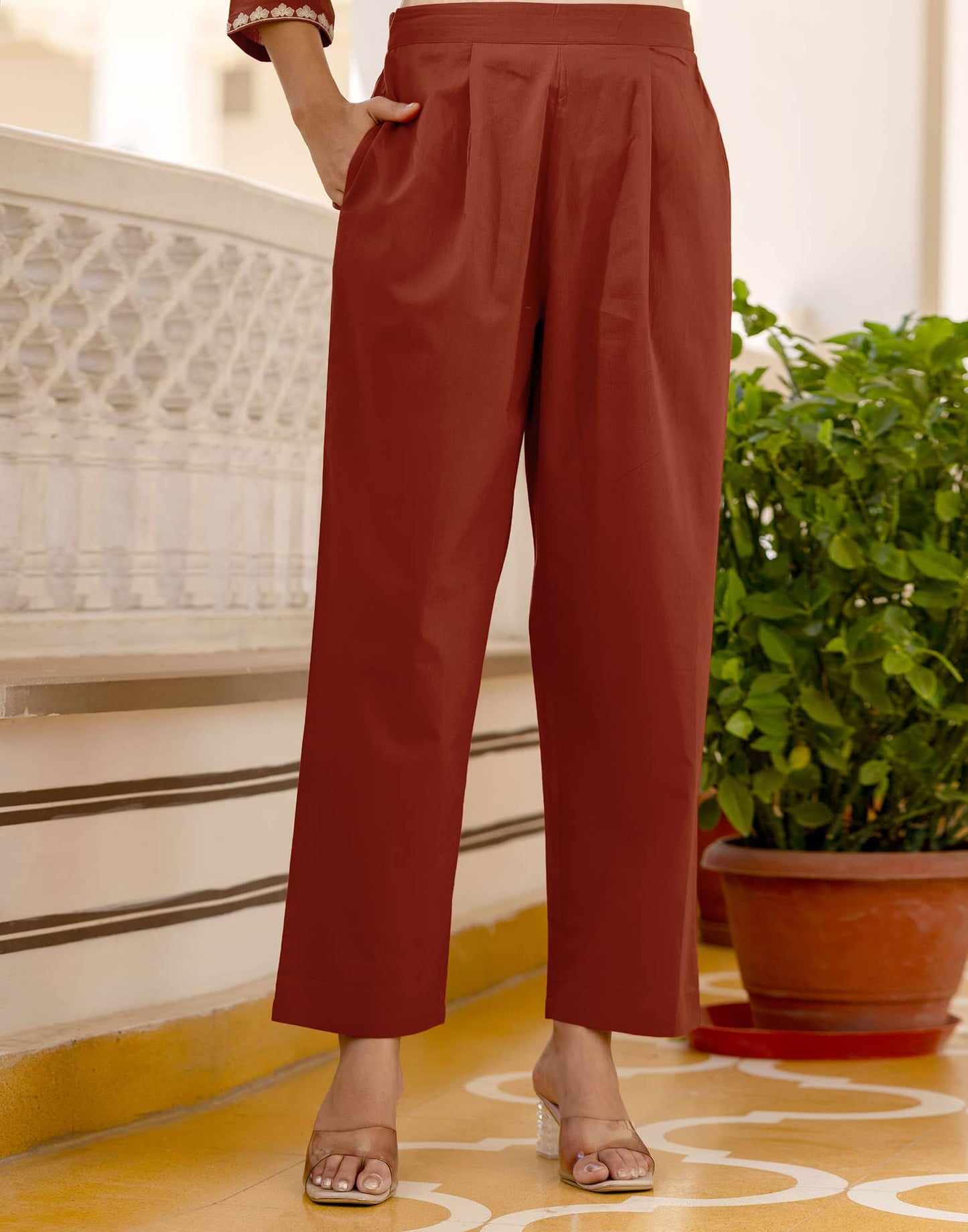 Cotton Embroidery and Sequins Work, Embroidery Lace Straight Kurta with Pant & Dupatta