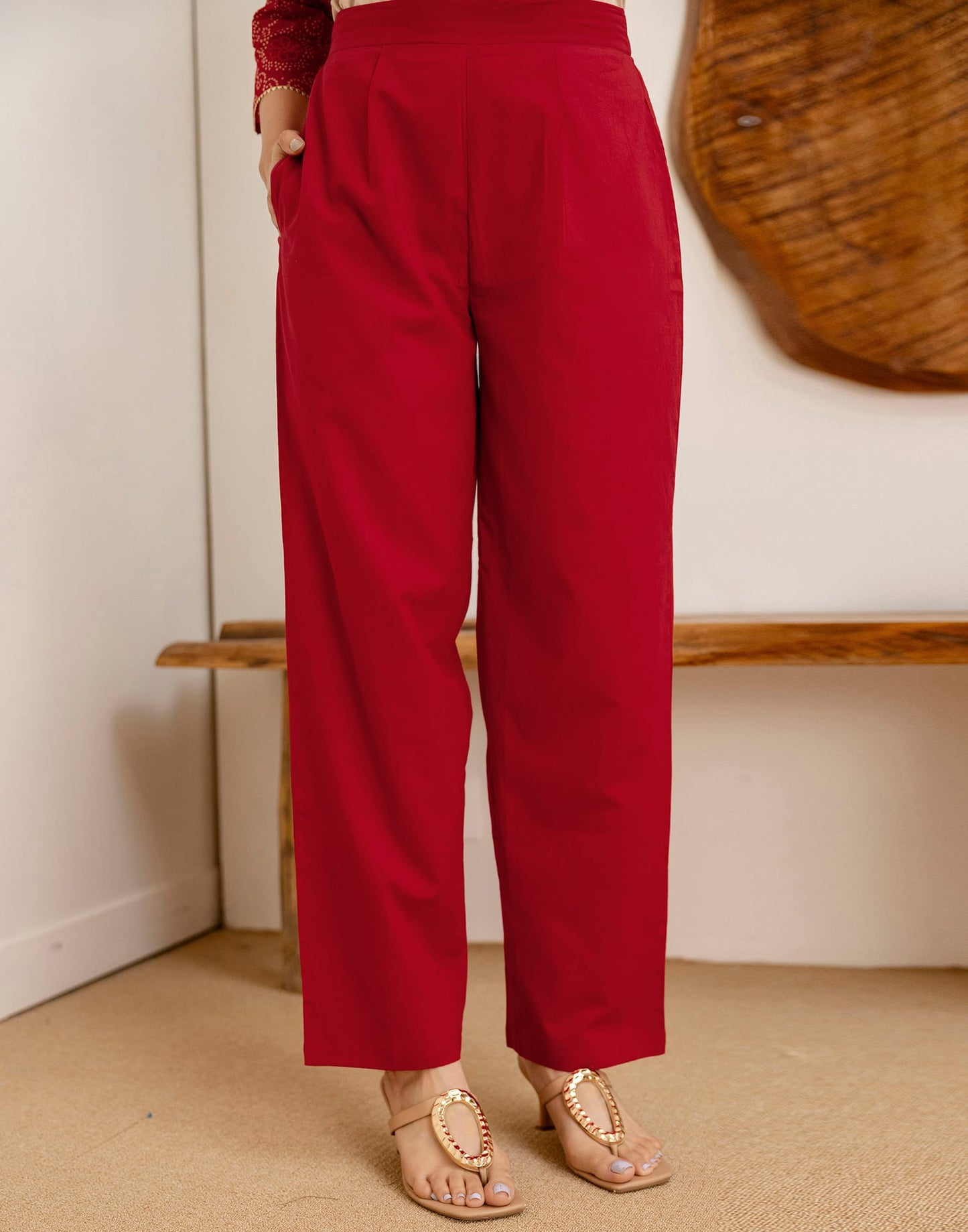 Cotton Printed Straight Kurta with Pant & Dupatta