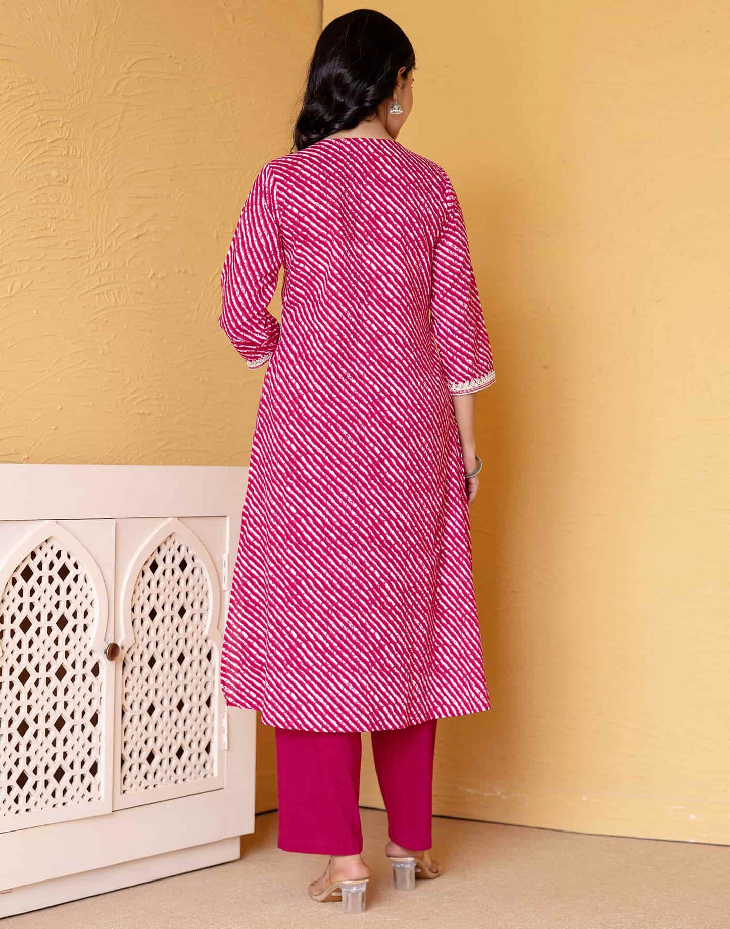 Cotton Printed Straight Kurta with Pant & Dupatta