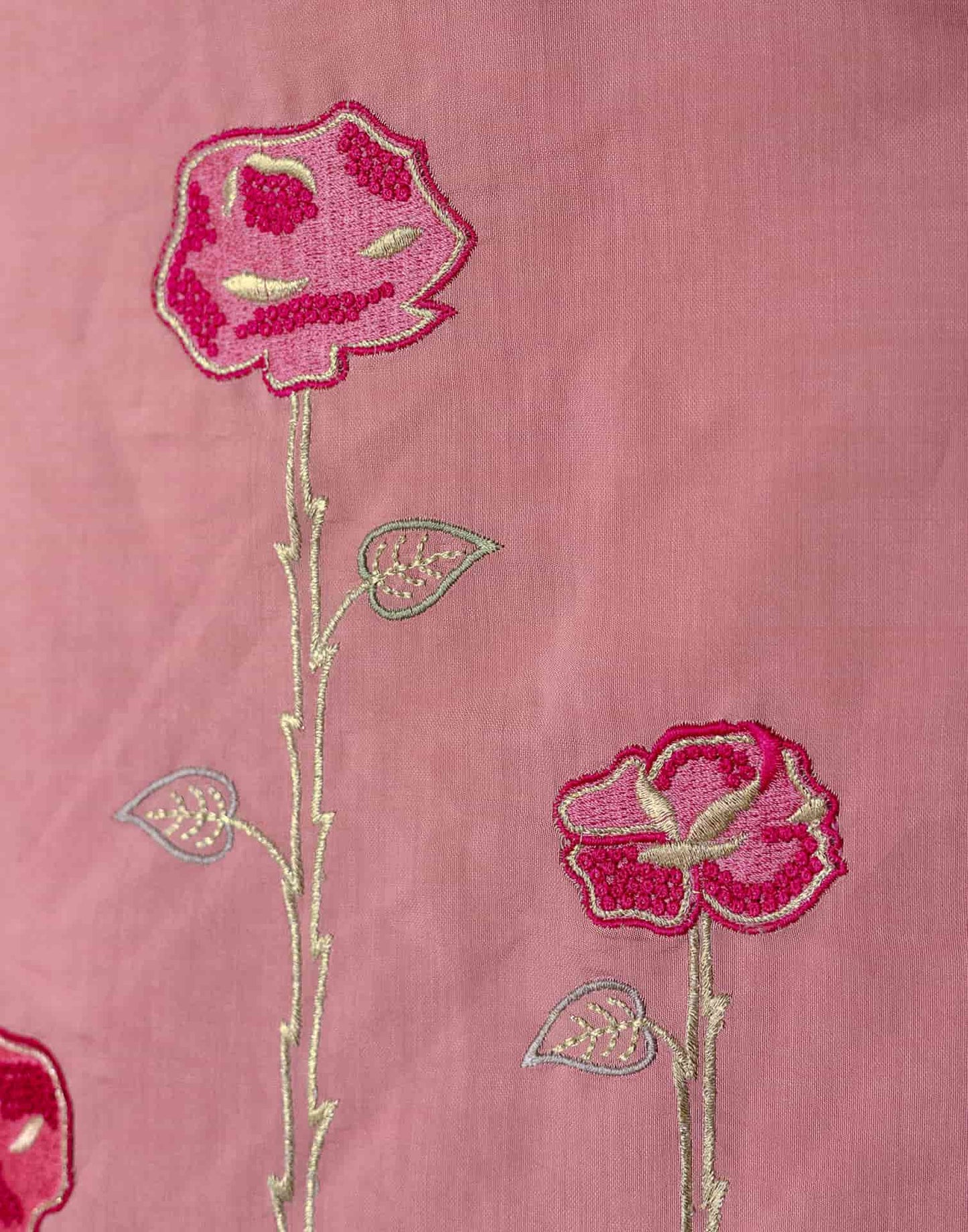 Silk Blend Embroidered Straight Kurta with Pant & Dupatta