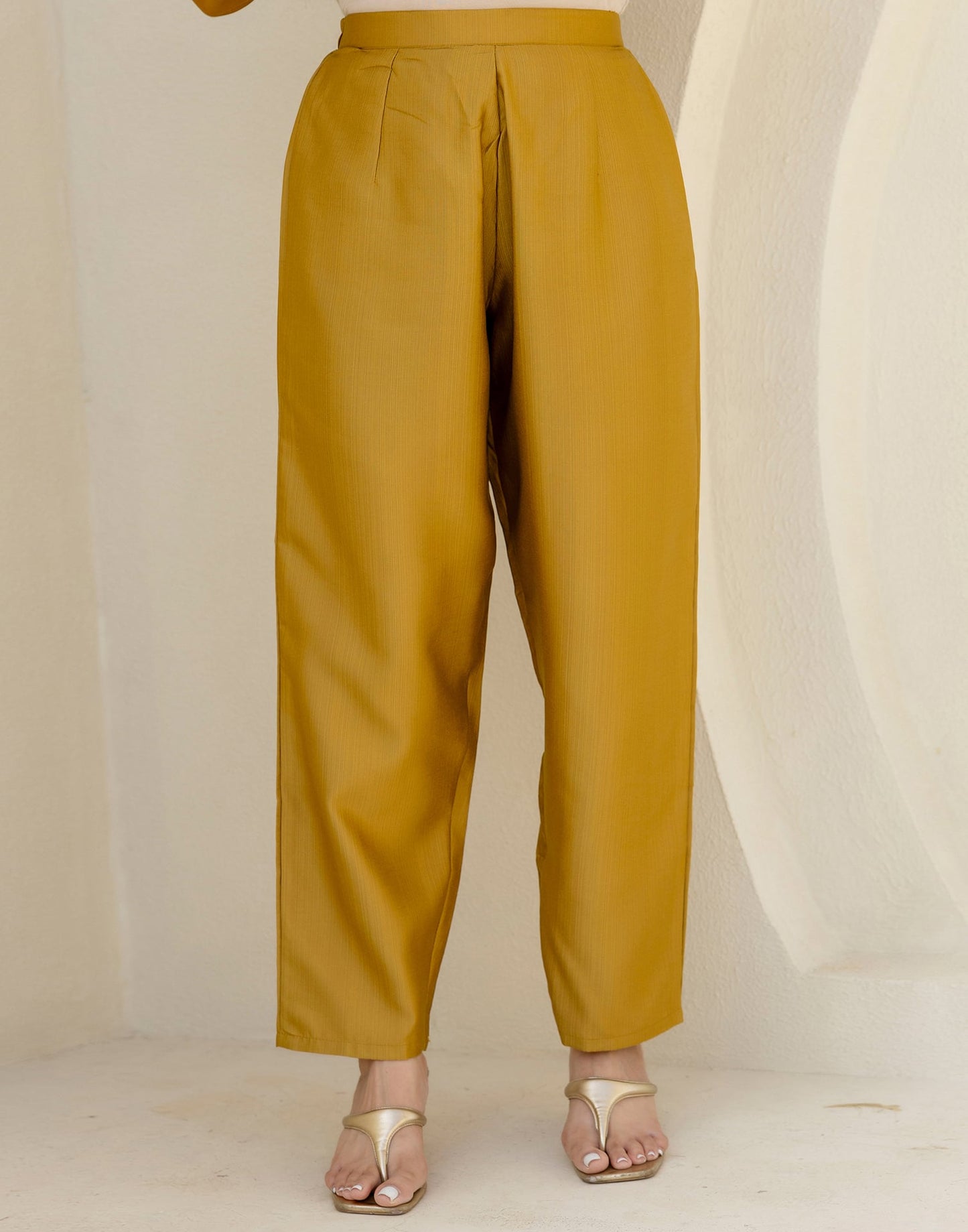 Affordable Yellow Silk Embroidered Straight Kurta Set under 999