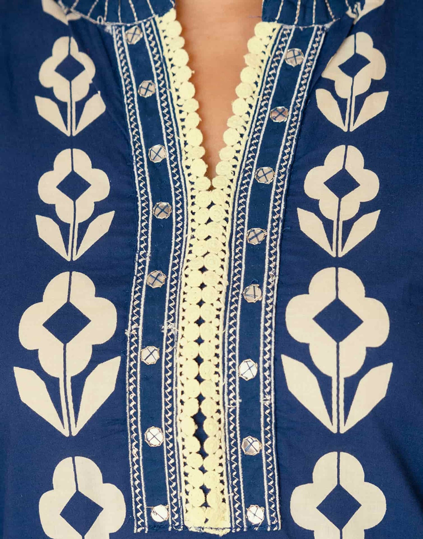 Cotton Printed Straight Kurta with Pant & Dupatta