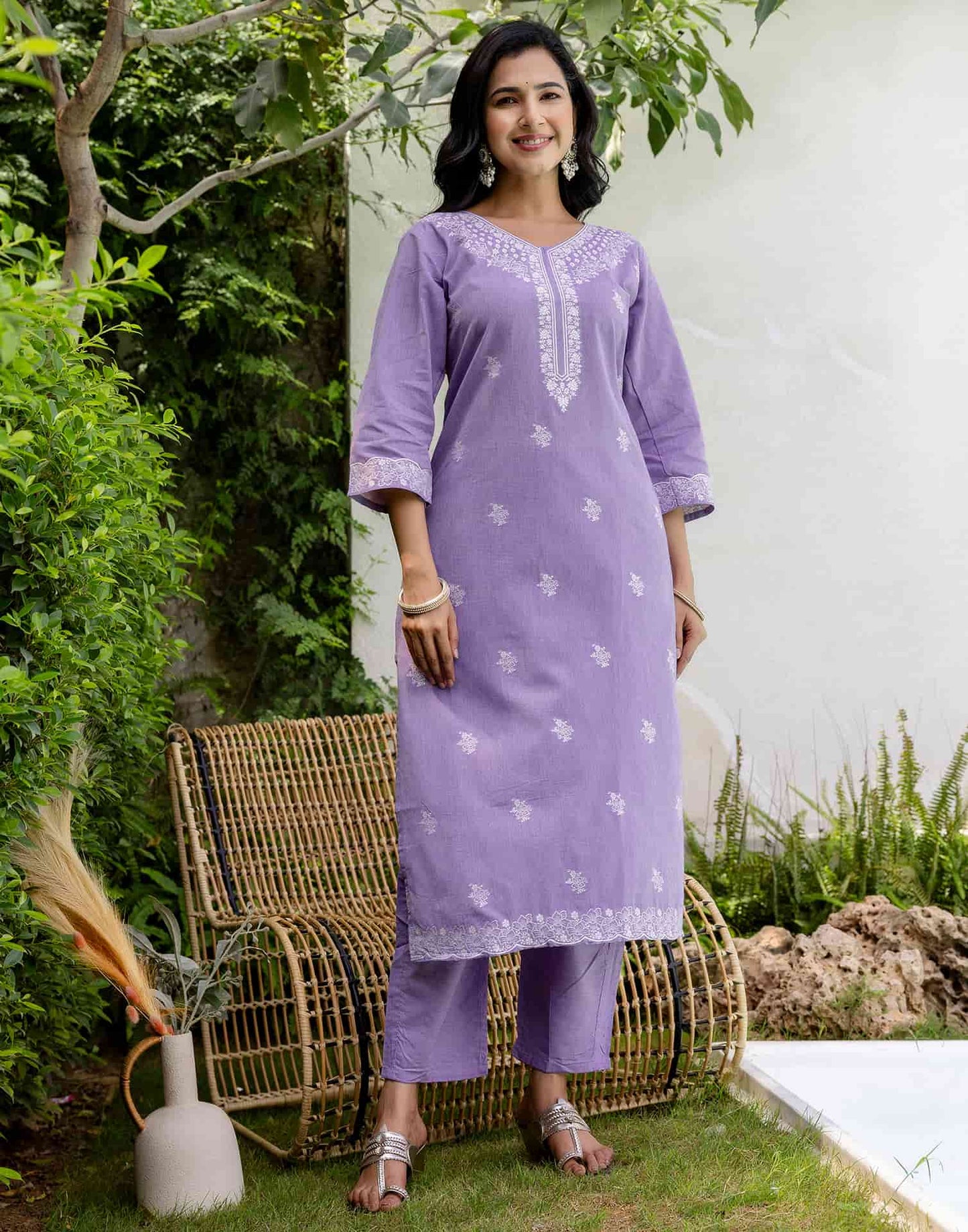 Affordable Cotton Straight Kurta Set for Women Work & Office Wear Outfit