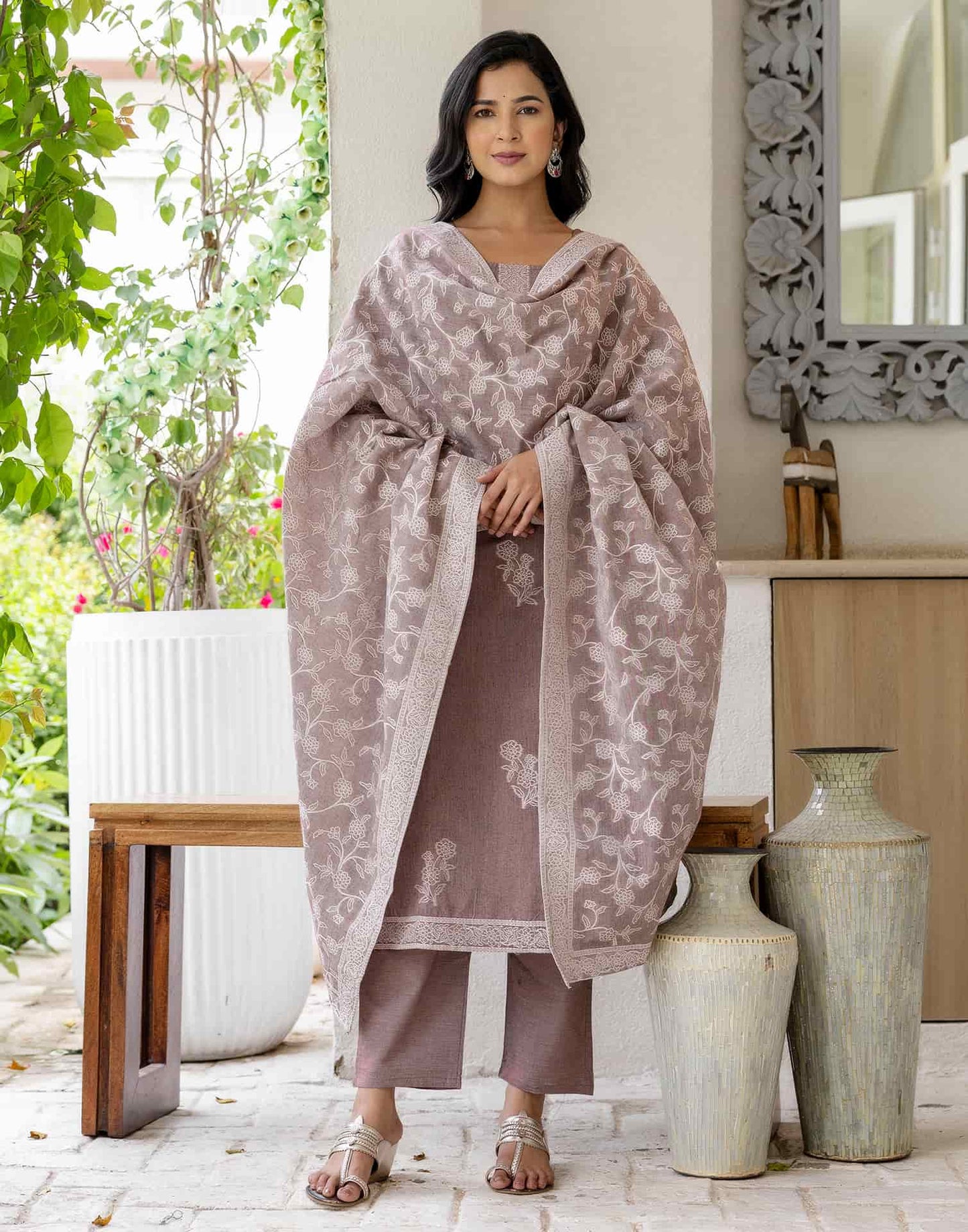 Affordable Brown Kurta Set Under 1299 for Women