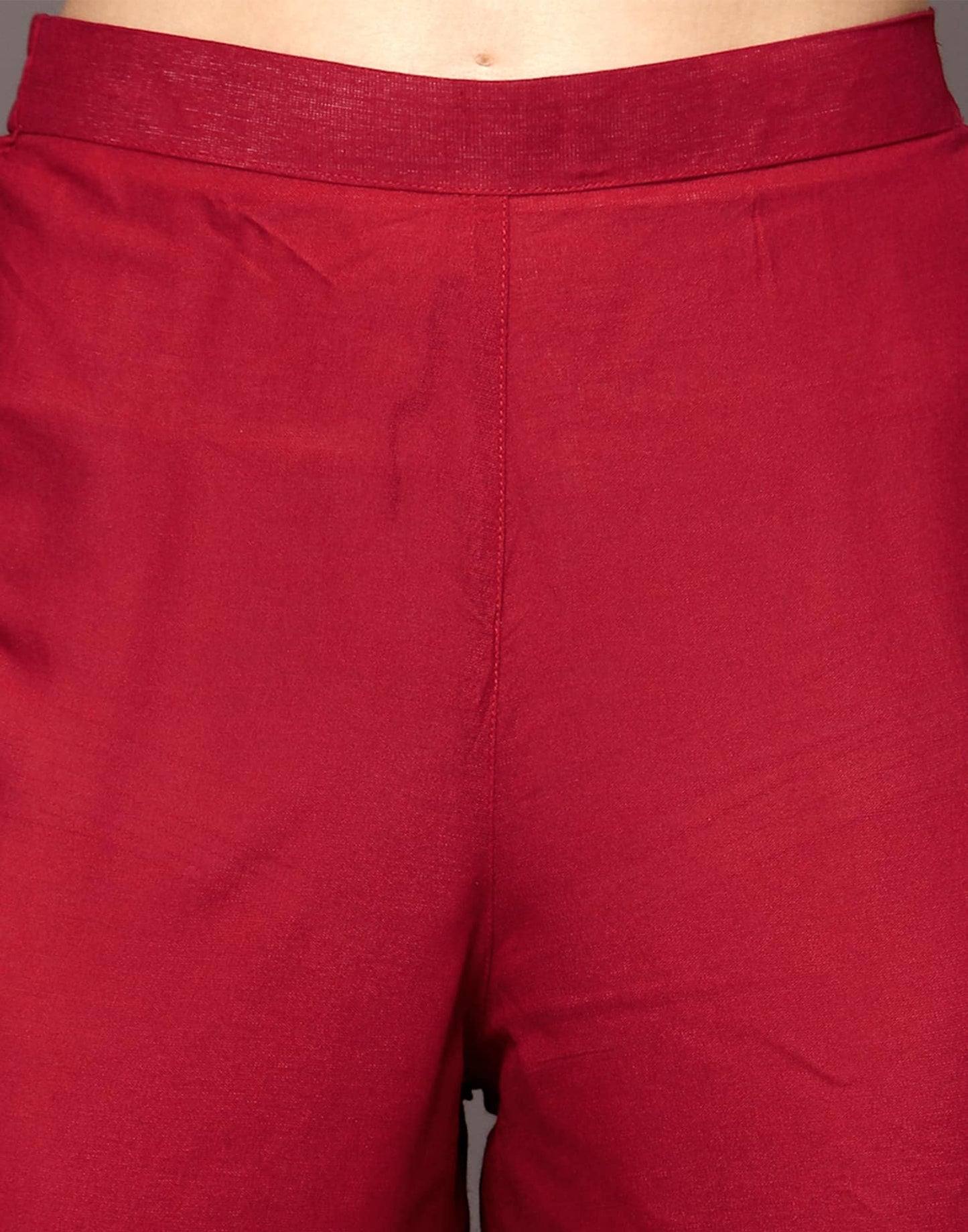 Maroon Rayon Straight Kurta Set with Sequence Embroidery under 1000