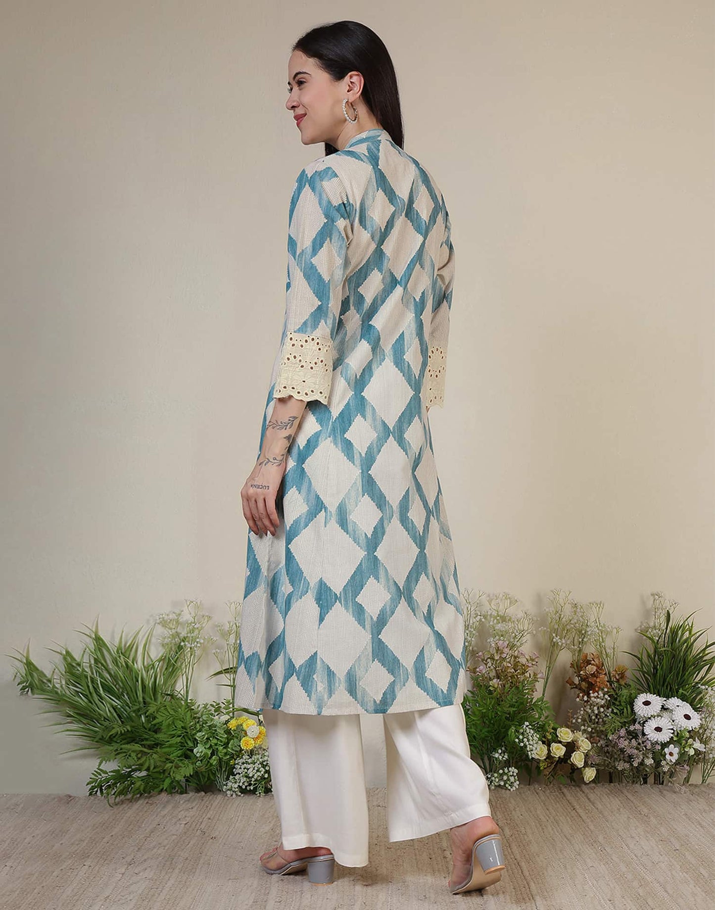 Cotton Printed Straight Kurti