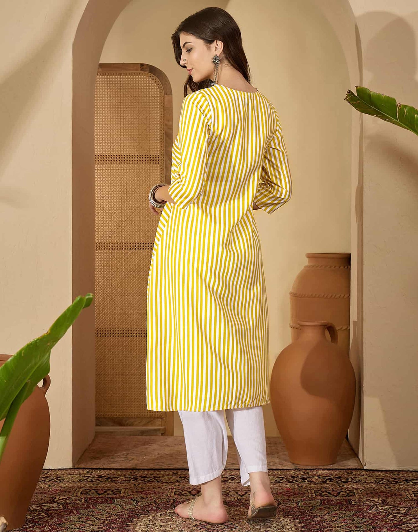 Cotton Printed Straight Kurti