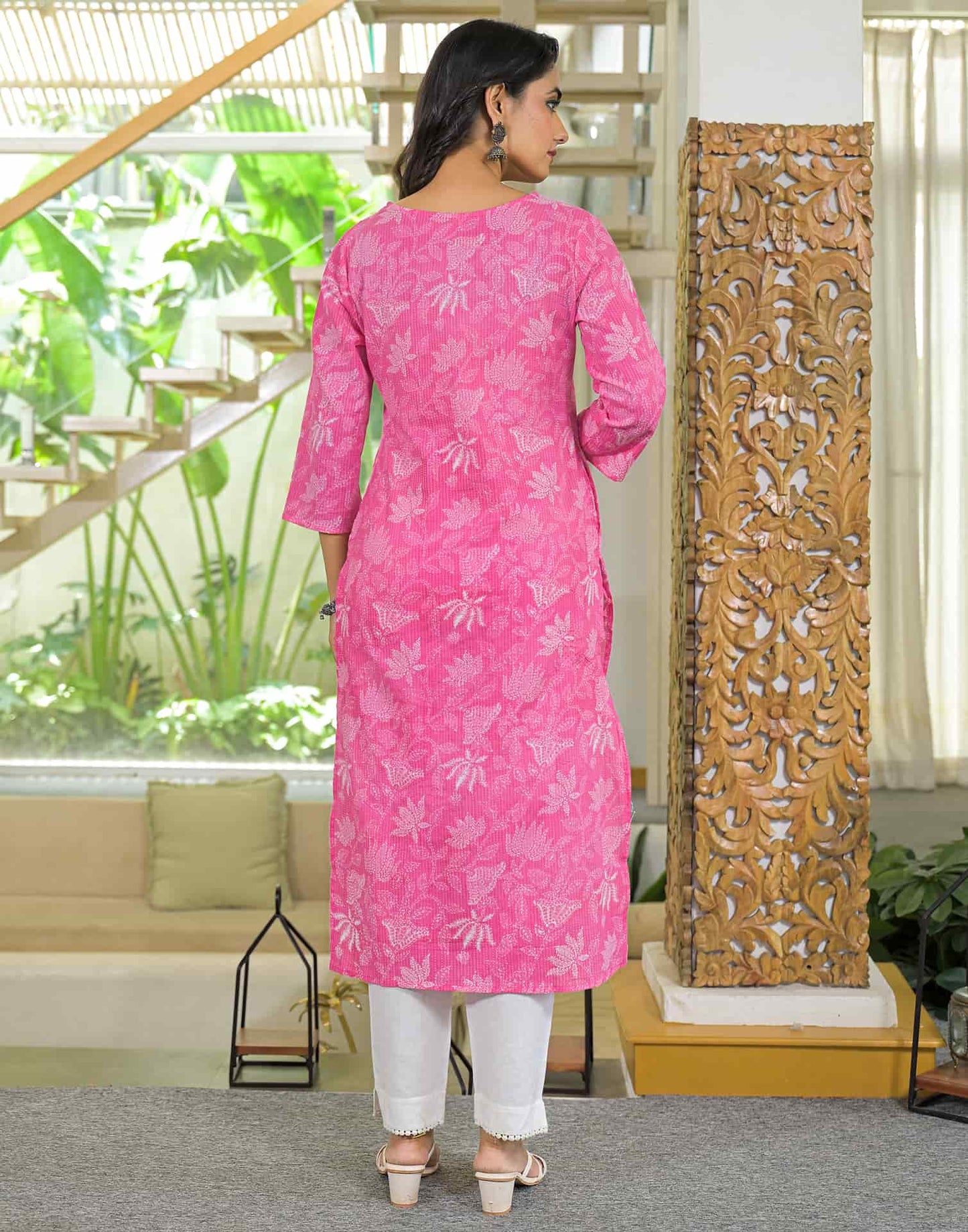 Cotton Printed Straight Kurti