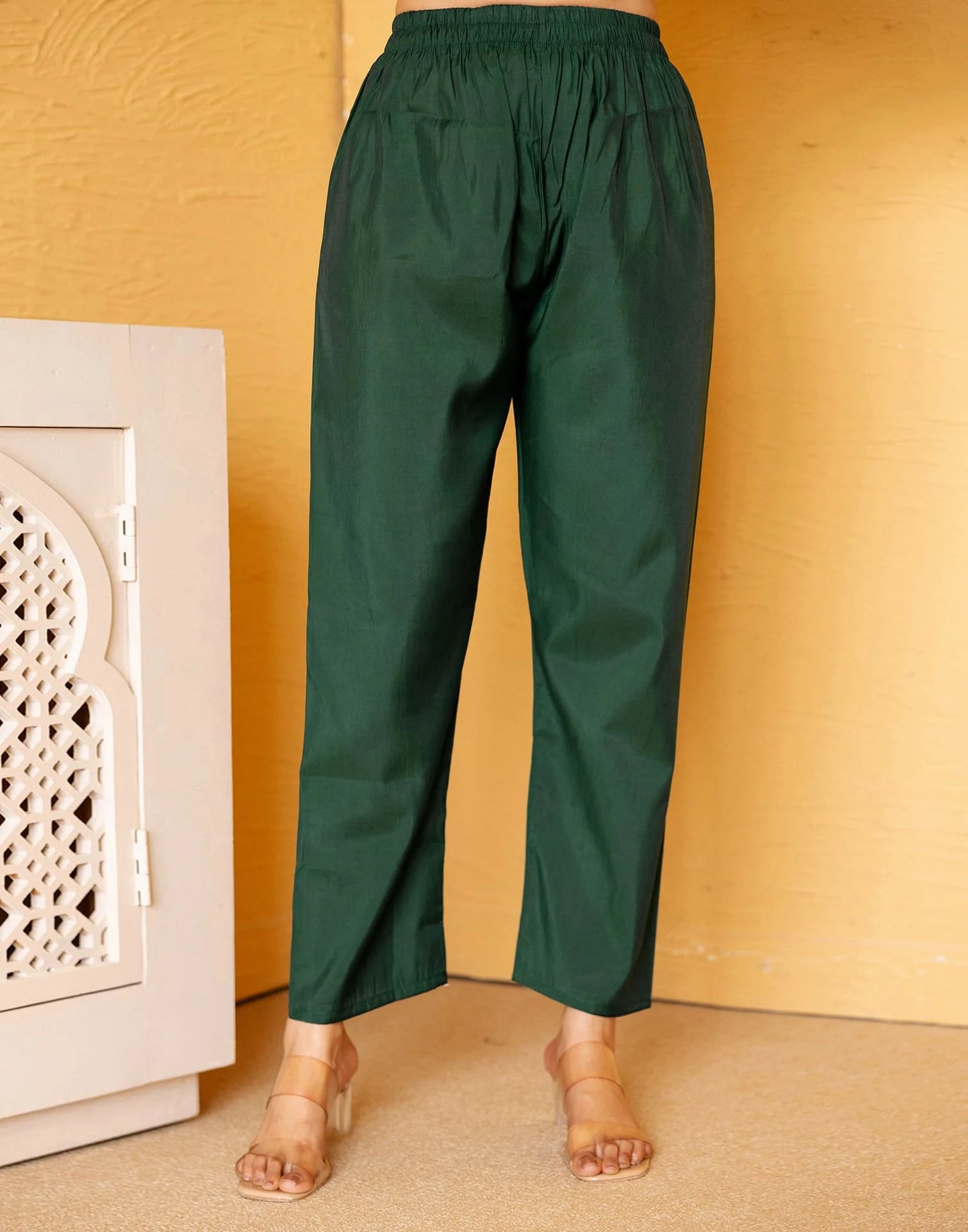 Silk Blend Embroidered Straight Kurta with Pant & Dupatta