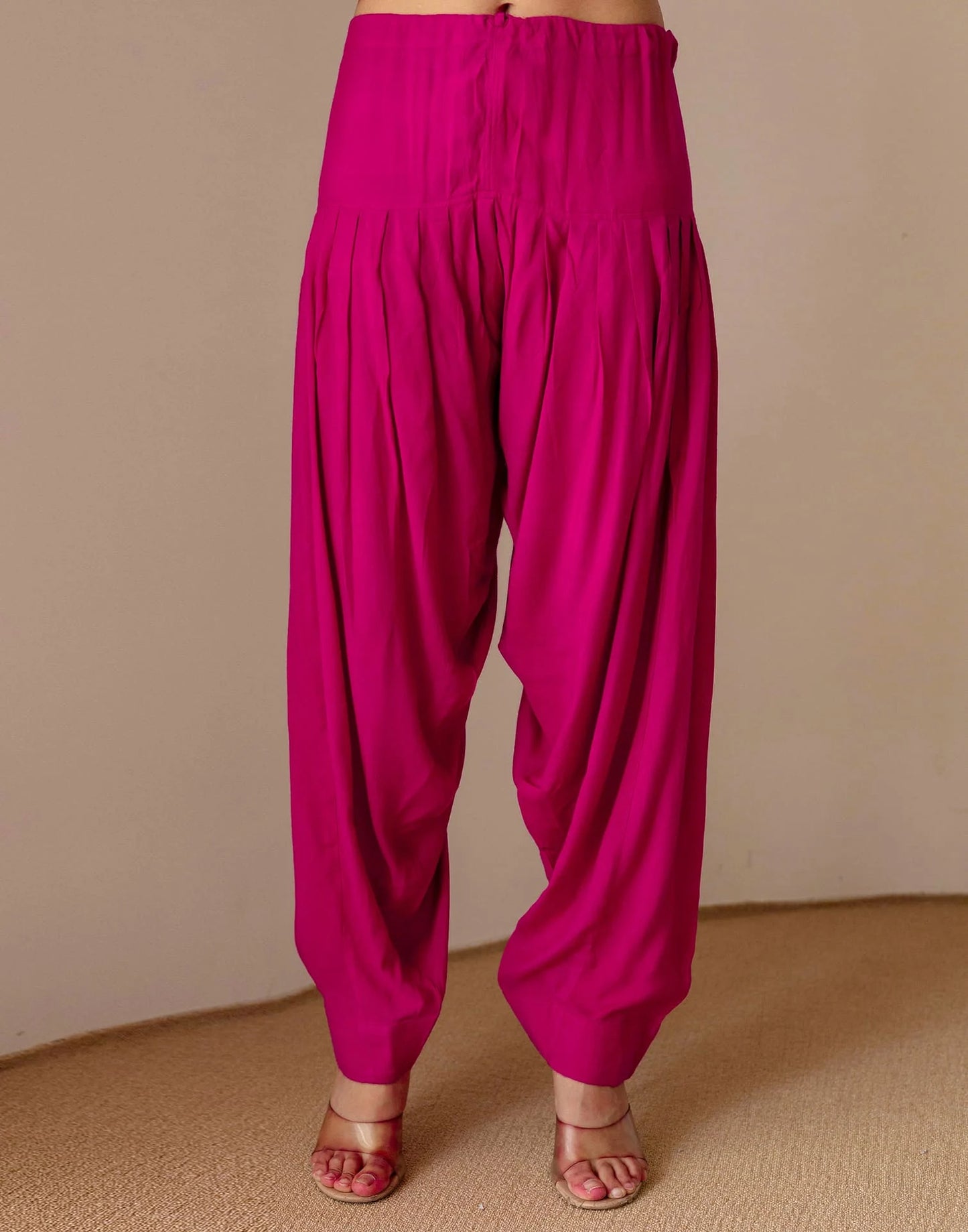 Affordable Pink Silk Embroidered Straight Kurta Set Round Neck Silk Embroidery Work Kurti with Patiala & Dupatta