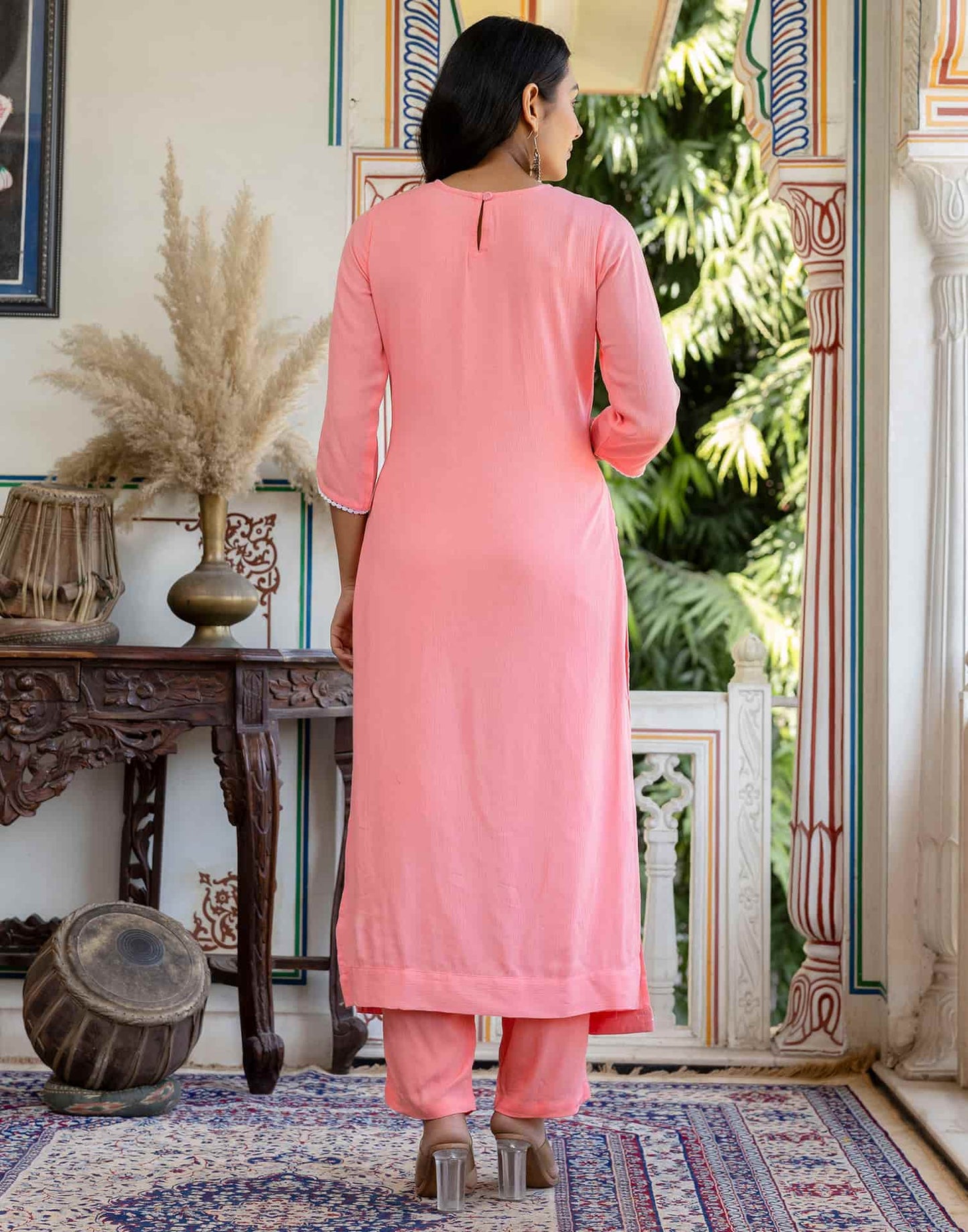 Rayon Printed Round Neck Co-ord Set