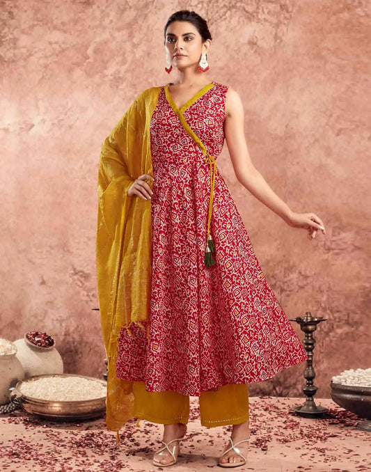 affordable v neck kurta set