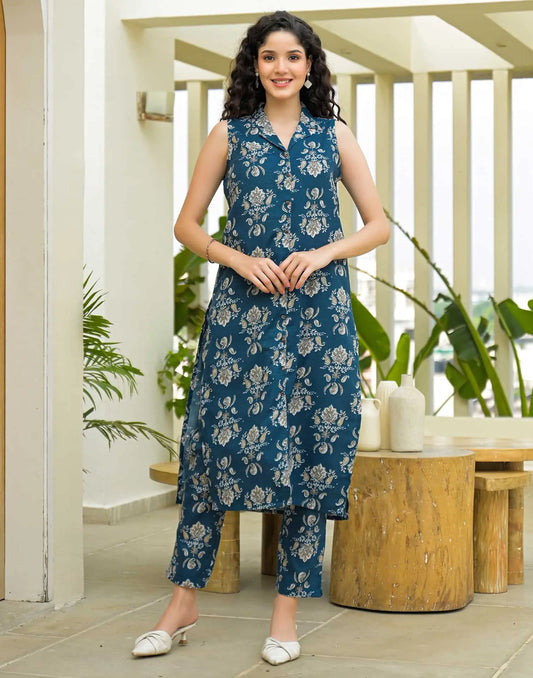 Multicolor cotton affordable co-ord set