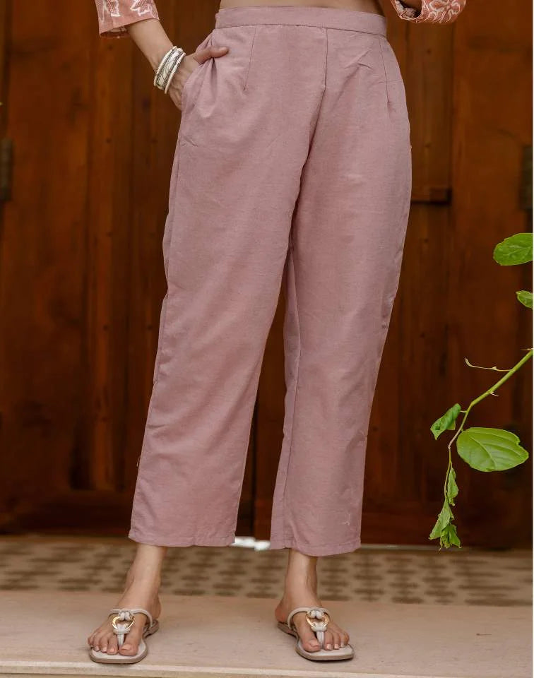 Affordable Dark Peach Silk Kurta Set with dupatta