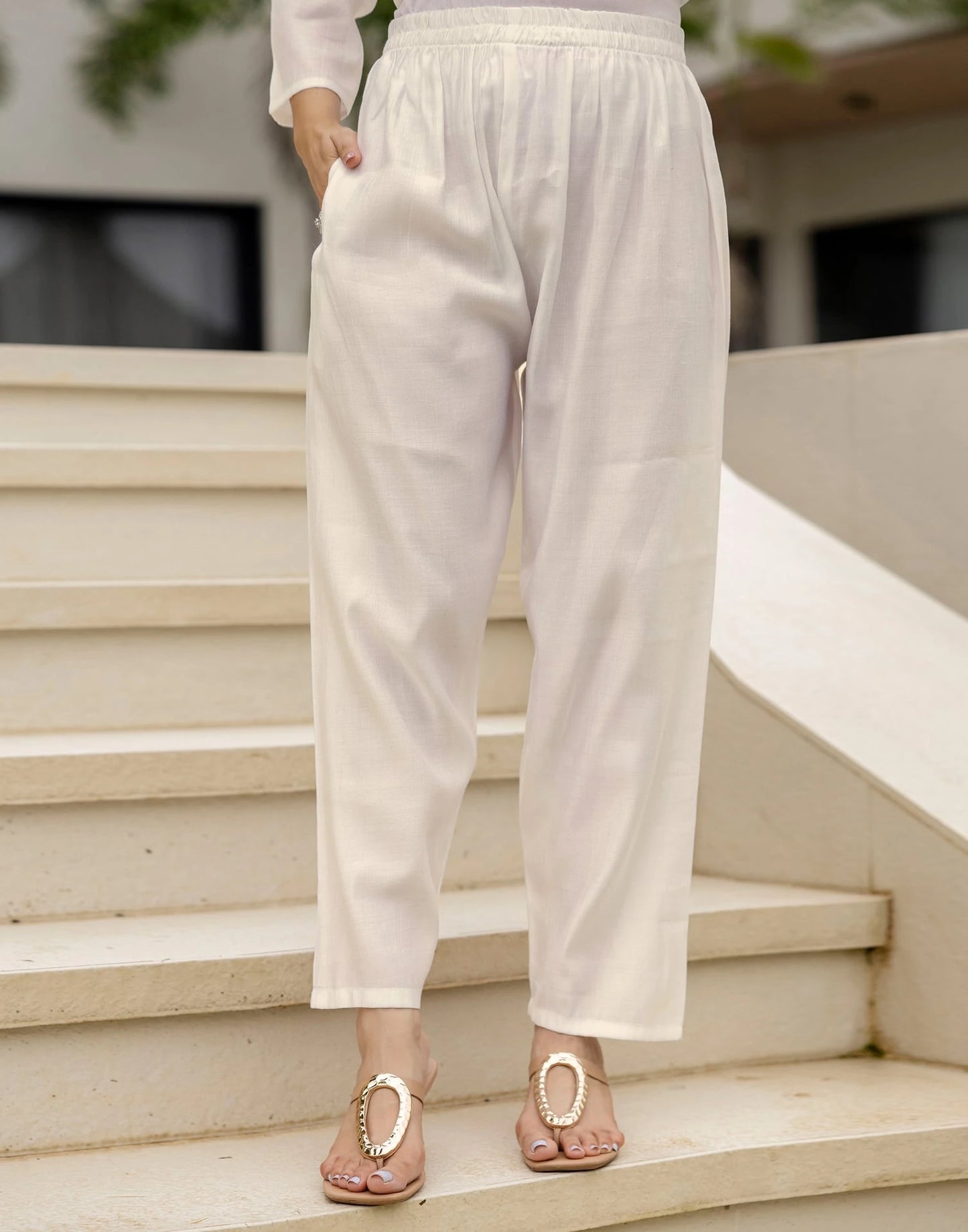 Silk Blend Embroidered Straight Kurta with Pant & Dupatta