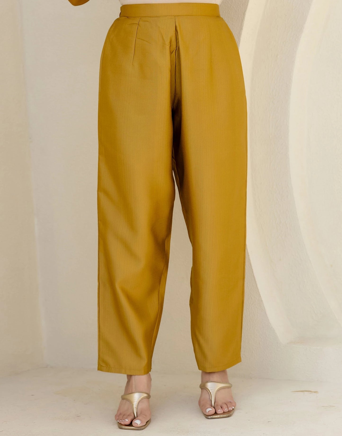 Affordable Yellow Silk Embroidered Straight Kurta Set under 999