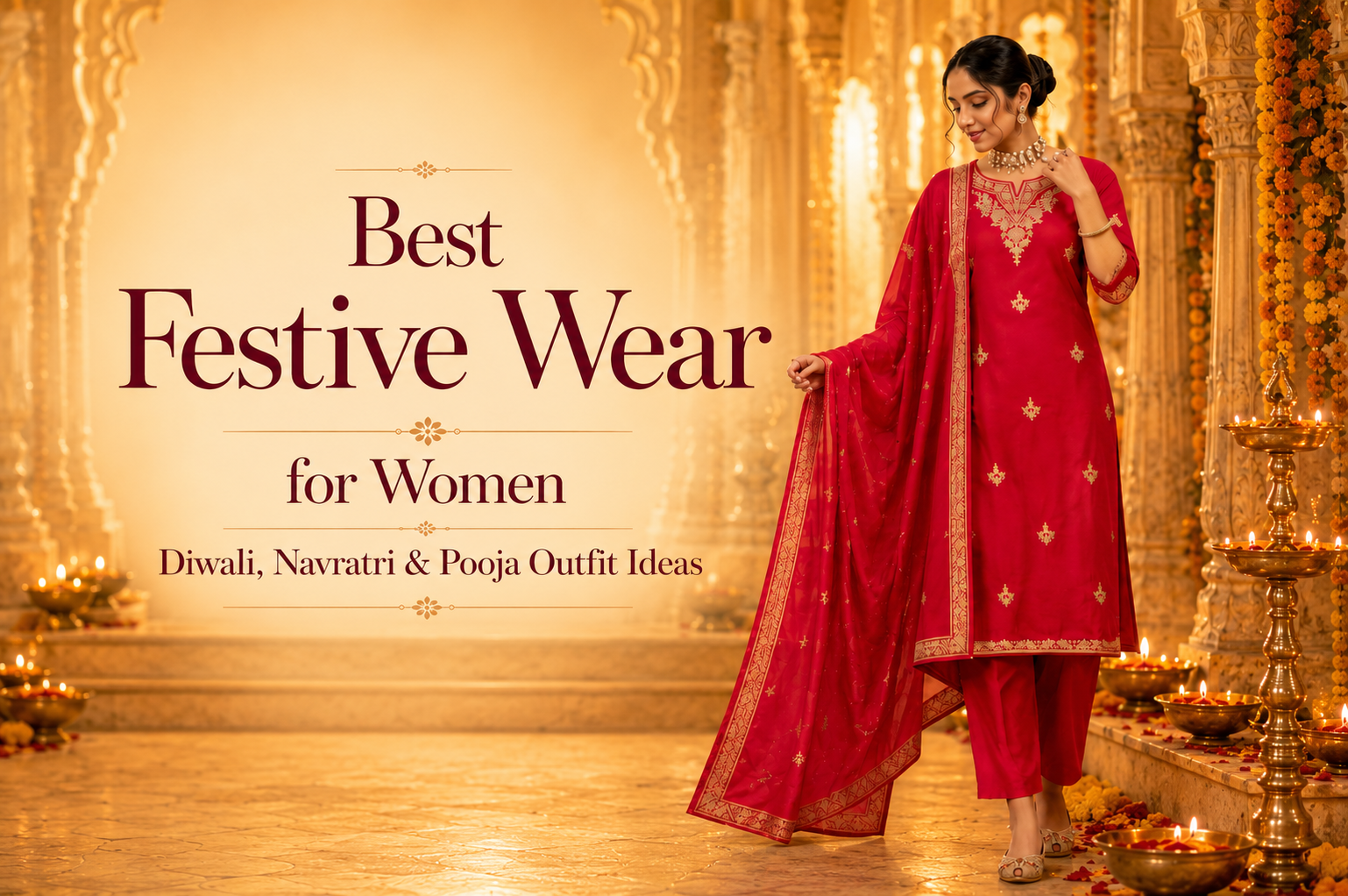 Best Festive Wear for Women: Diwali, Navratri & Pooja Outfit Ideas