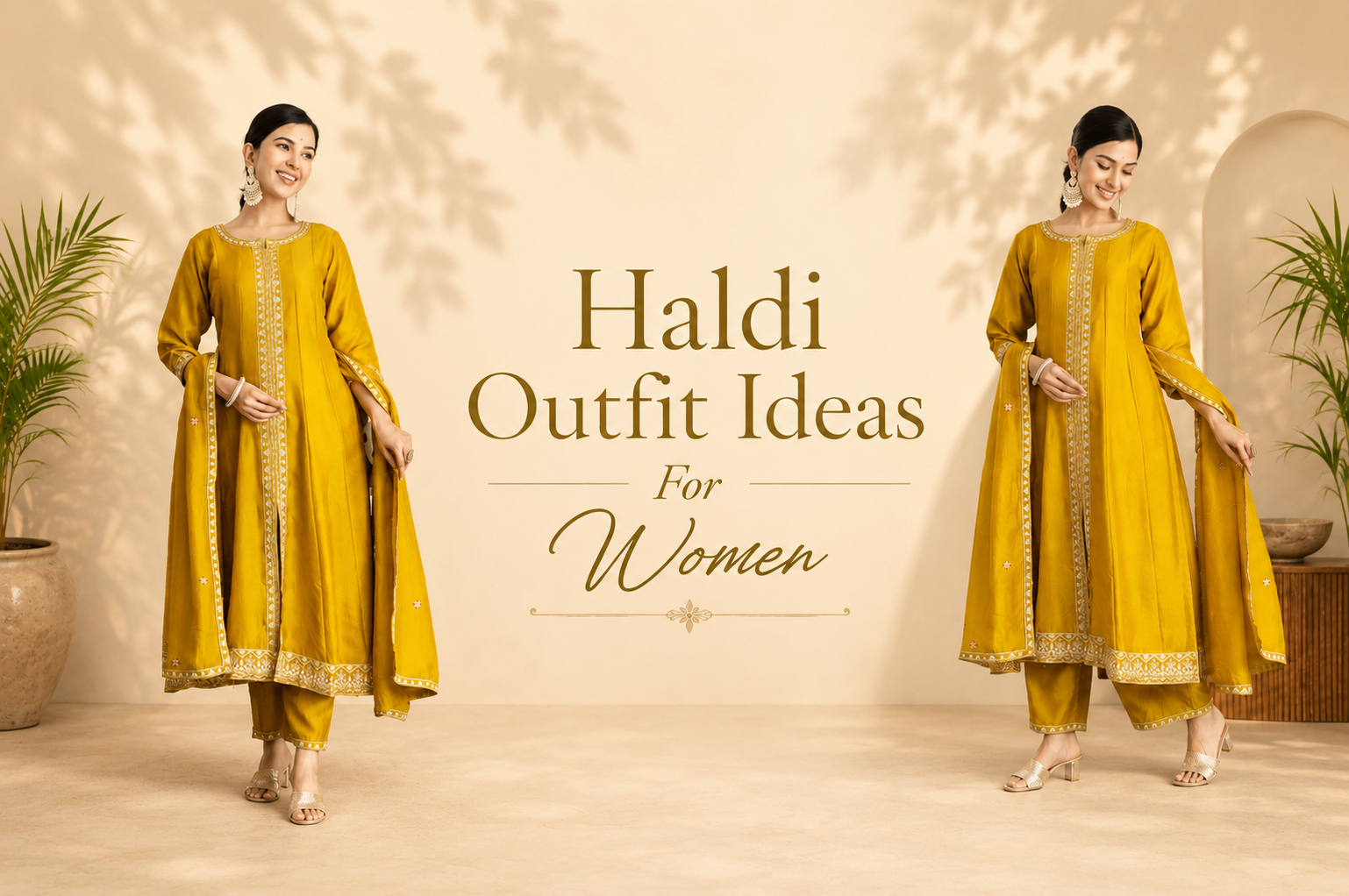 Haldi Outfits for Women: Trending Yellow Kurta Sets &amp; Elegant Haldi Outfit Ideas