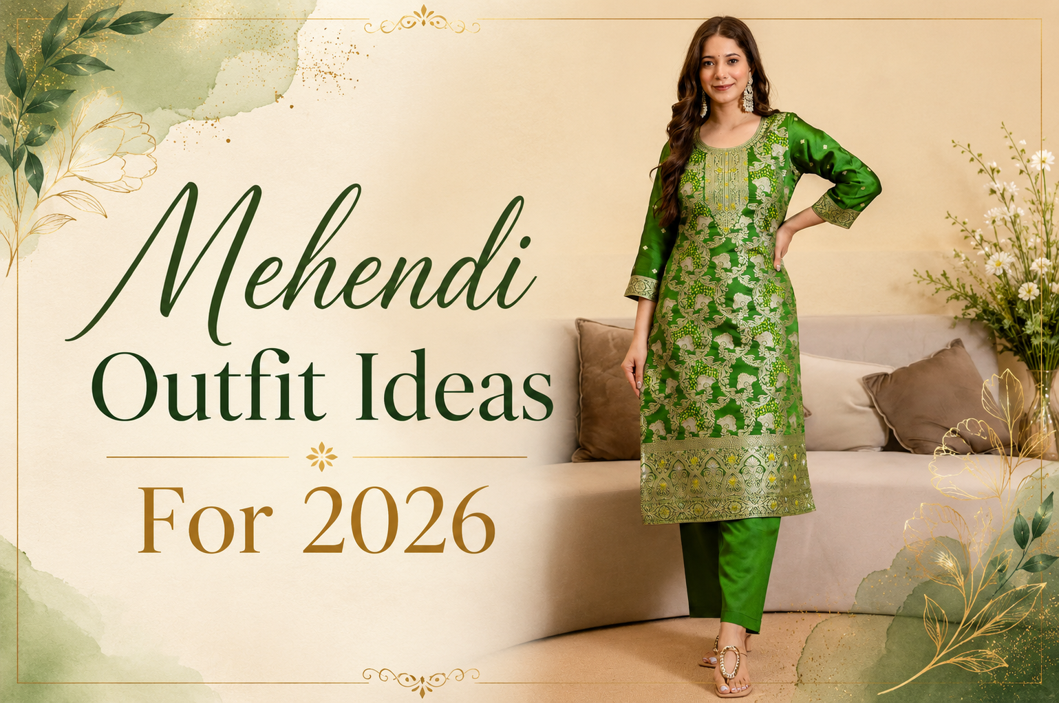 Mehendi Outfit Ideas for Women: Elegant Styles for Brides & Bridesmaids