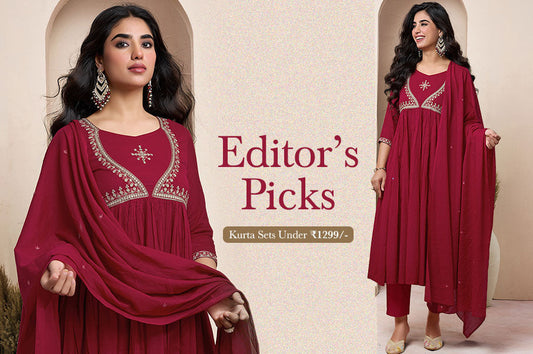 Affordable Editor Picks kurta set under 1299
