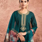 Silk Blend Embroidered Straight Kurta with Pant & Dupatta