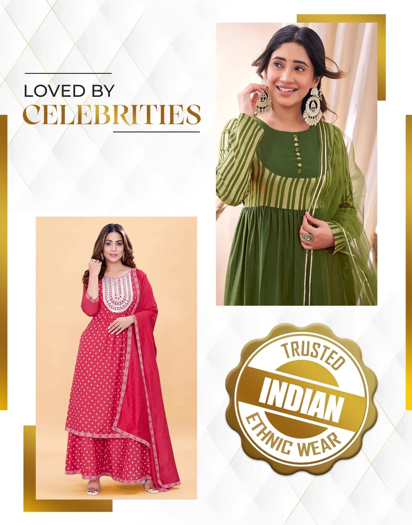 Silk Sequence Straight Kurta with Pant & Dupatta