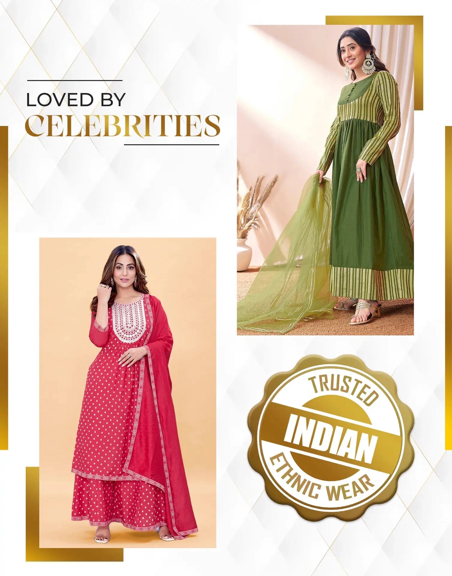 Affordable Printed round-neck kurta set