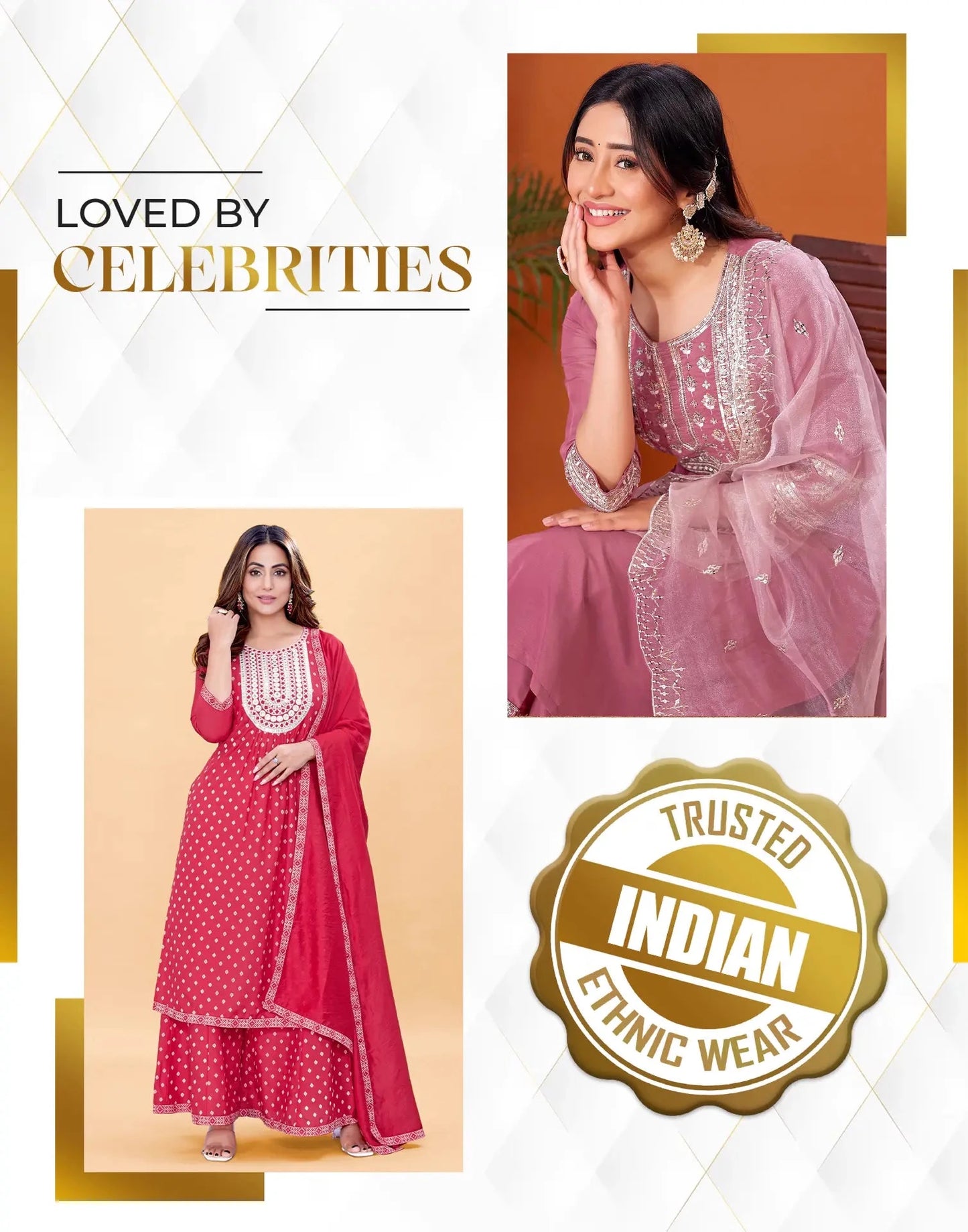 affordable v neck kurta set 