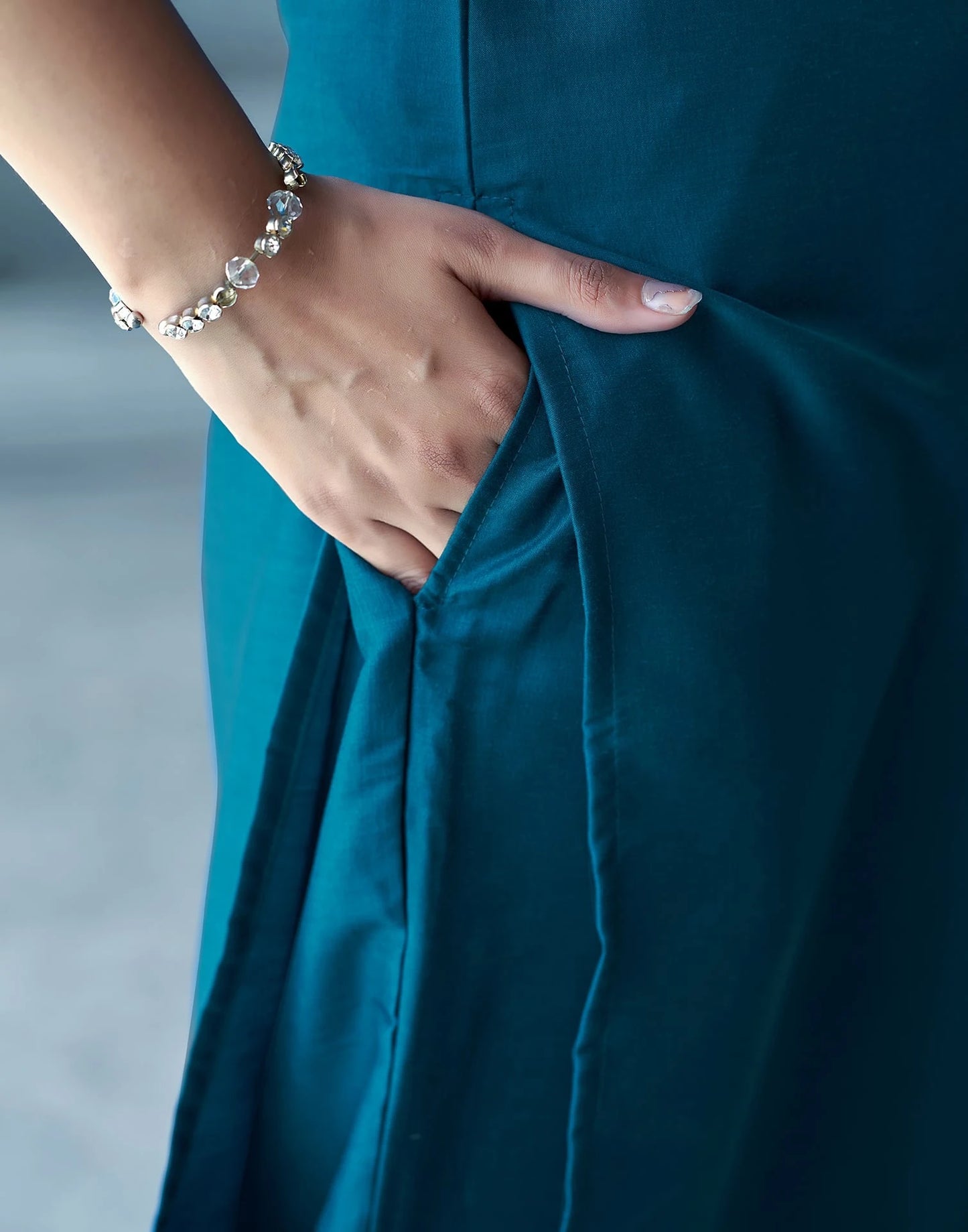 Cotton Blend Embroidery and Lace Straight Kurta with Pant & Dupatta