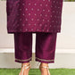 Silk Blend Dyed, Sequence and Embroidery Work, Jacquard and Lace Straight Kurta with Pant & Dupatta
