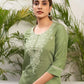 Silk Embroidered Straight Kurti