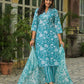 Cotton Printed Straight Kurta with Pant & Dupatta