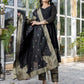 Rayon Foil Print and Gota Lace Straight Kurta with Pant & Dupatta