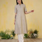 Cotton Woven Design Straight Kurti