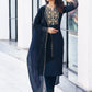 Navy Blue Affordable Festive Kurta Set for Women