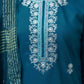 Cotton Blend Embroidered Straight Kurta with Pant & Dupatta