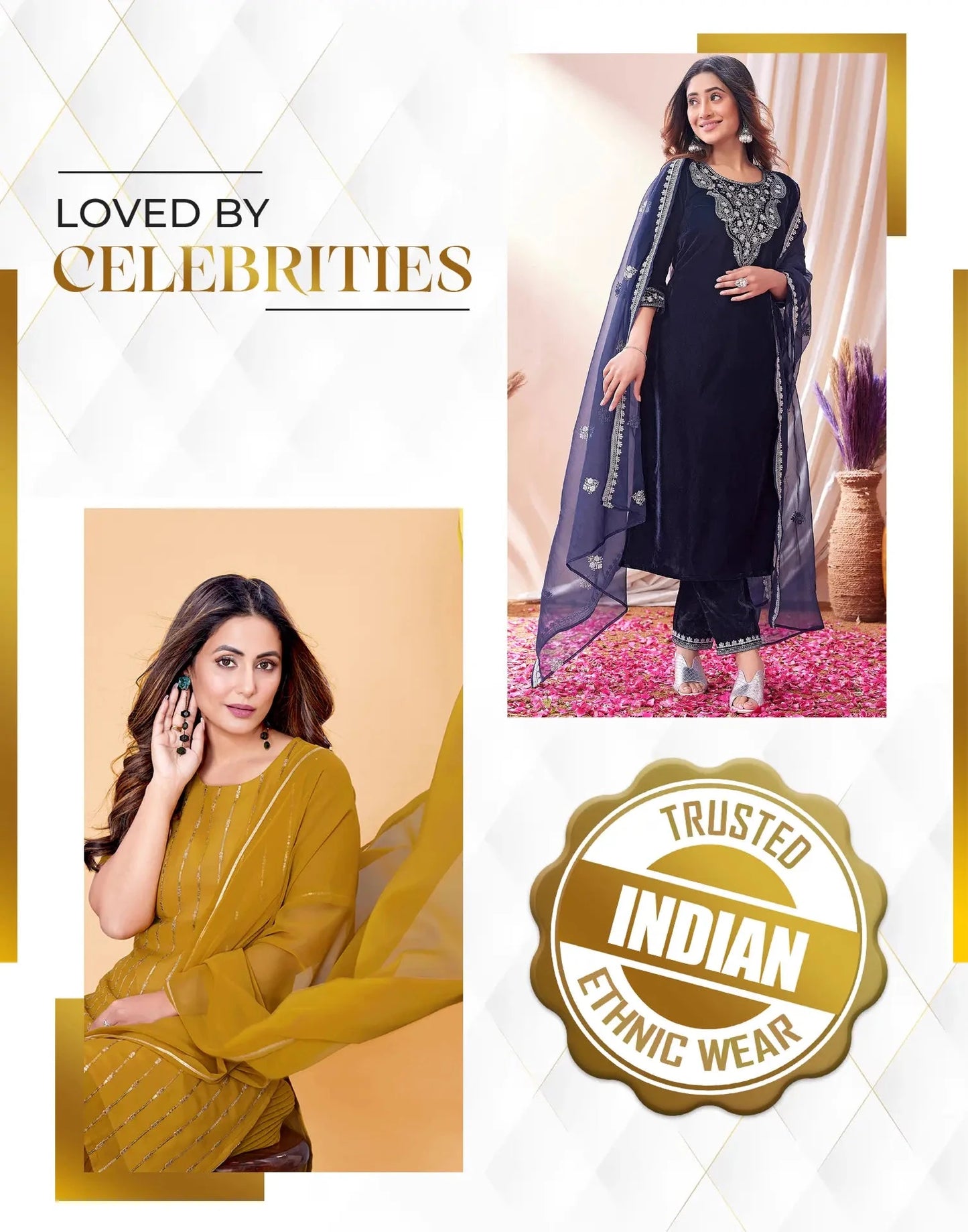 Budget friendly kurta set with dupatta