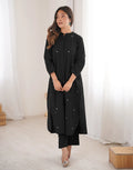Skylee Cotton Embroidered Mandarin Collar Co-ord Set For Woman