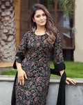 Crepe Printed Straight 3 Piece Kurta Set