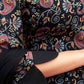 Crepe Printed A-Line Kurta with Pant & Dupatta