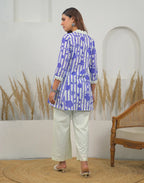 Skylee Cotton Printed Square Neck Co-ord Set For Woman