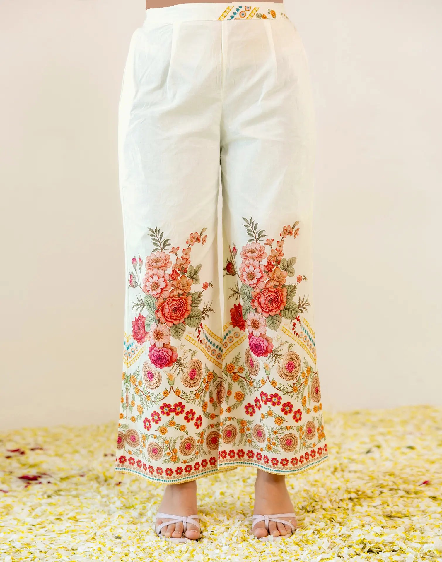 Skylee Viscose Floral Print Spread Neck Co-ord Set For Woman