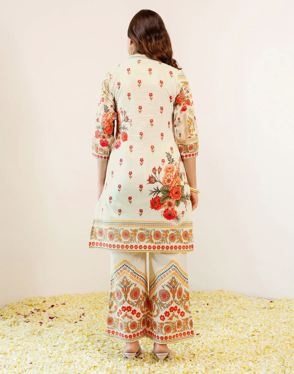 Skylee Viscose Floral Print Spread Neck Co-ord Set For Woman