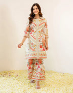 Skylee Viscose Floral Print Spread Neck Co-ord Set For Woman