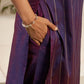 Silk Blend Foil Print and Lace Straight Kurta with Pant & Dupatta