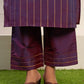 Silk Blend Foil Print and Lace Straight Kurta with Pant & Dupatta
